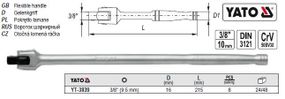 Вороток шарнірний квадрат 3/8" L-198 мм YATO YT-3839