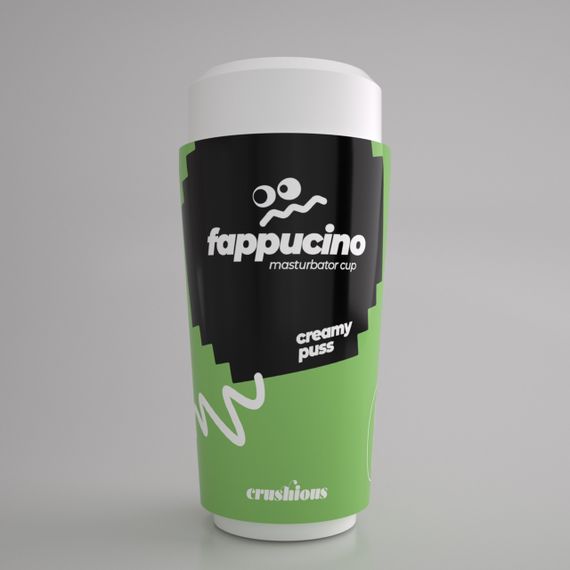 Портативний мастурбатор вагіна CRUSHIOUS FAPPUCINO у вигляді стаканчика кави, з кришкою Sex Aura | Зображення 1