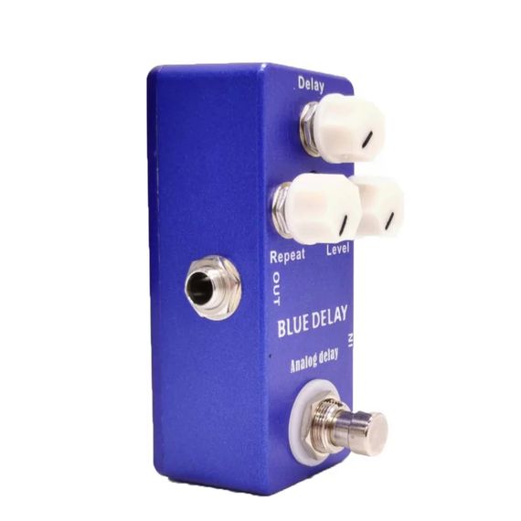 Гітарна педаль ефектів дилей Mosky Blue Delay для електрогітари електрогігітарі гітарі гітари | Зображення 5