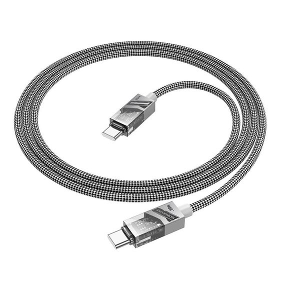 Кабель USB Borofone BU42 Octavia 60W Type-C to Type-C 1.2m Колір Синiй | Зображення 8