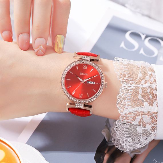 Skmei 2090RGRD Rose Gold-Red | Зображення 3