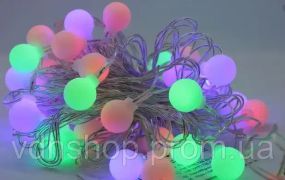 Світлодіодна гірлянда Білі Кульки 40шт 6м 220V Мікс