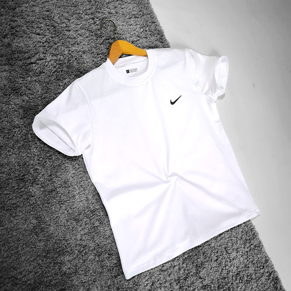 Чоловіча футболка Nike біла (ТОП якість - вишивка) | Зображення 1