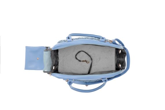 Сумка-переноска для собак та котів Misoko&Co, 40 см х 30 см х 19.5 см, блакитний | Зображення 4