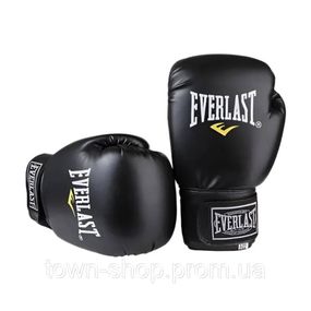 Боксерские перчатки Everlast EF-0370-16 черные 16 унций (16 oz)