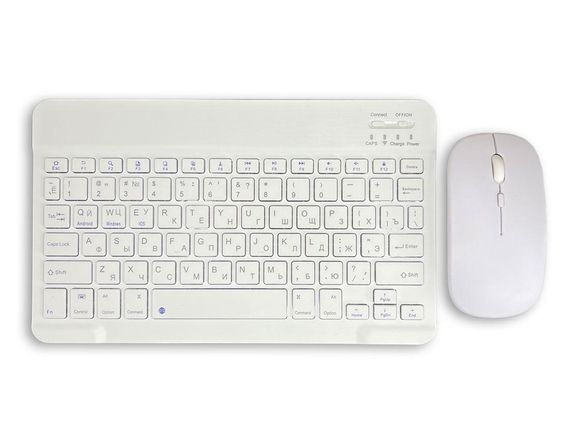 Бездротовий комплект Primo NB01 Bluetooth клавіатура і мишка - White