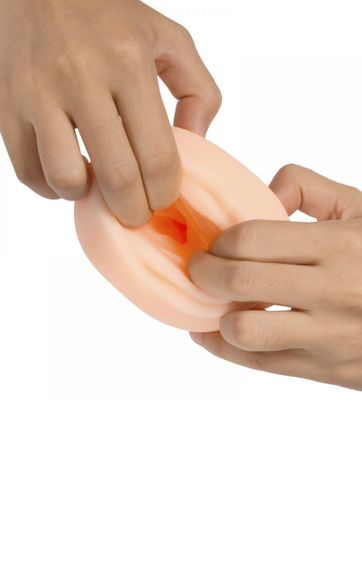 Мастурбатор Ротик Hejia Geisha Sexy Vagina stroker тілесний без вібрації Sex Aura | Зображення 2