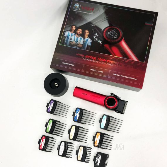 Акумуляторна універсальна машинка для стрижки VGR V-001 RED, Професійна машинка для волосся EA-22 | Зображення 1