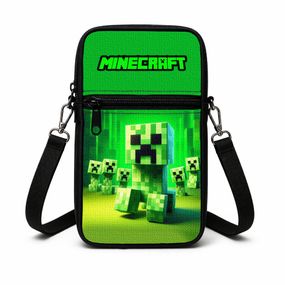 Сумка-чохол для телефону Minecraft,дитяча сумка через плече, водонепроникна міні-сумка (4794)
