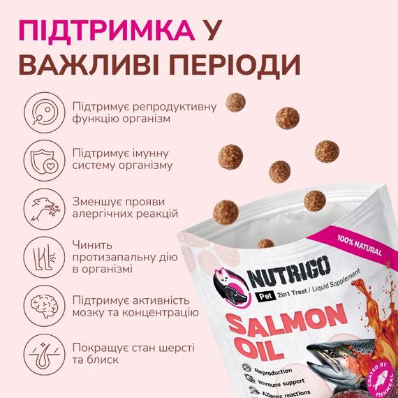 Ласощі з лососевою олією для собак середних порід LK Baits Pet Nutrigo Salmon Oil, 170 гр | Зображення 3