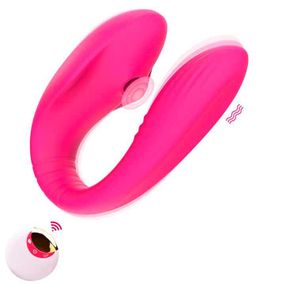 Вакуумный вібратор для пар Jony 13 режимів вібрації Фуксия