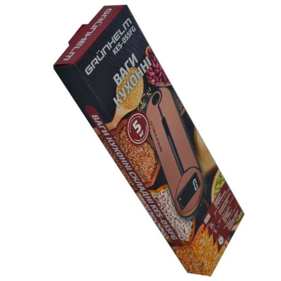 Ваги кухонні KES-055FG LCD дисплей GRUNHELM | Зображення 3