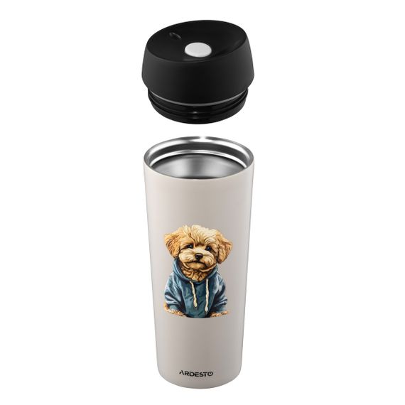 Термочашка Ardesto Сoffee Time Maltipoo AR2645MP 450 мл бежевая | Зображення 4