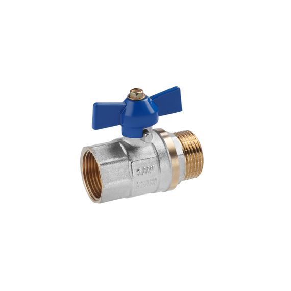Кран кульовий Valves 3/4" ВЗ PN30 синій метелик | Зображення 2