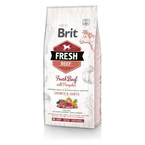 Корм сухий Brit Fresh Beef/Pumpkin Puppy Large для цуценят та молодих собак великих порід з яловичиною та гарбузом 12 кг