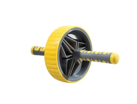 Ролик для пресу LiveUP EXERCISE WHEEL жовтий Уні 19см LS3371