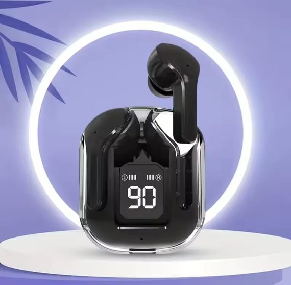 T2 TWS Беспроводные Bluetooth-наушники с цифровым дисплеем и Hi-Fi звуком. Черные | Зображення 2