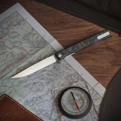 Нож Ocaso Solstice, Engraved titanium, Topo Pattern, Satin (10ETS) | Зображення 8