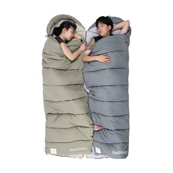 Спальник з капюшоном Naturehike M400 NH20MSD02, (1°C), лівий, сірий | Зображення 3