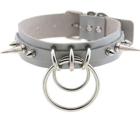 Чокер-нашийник SKN-AS11 GREY sexstyle