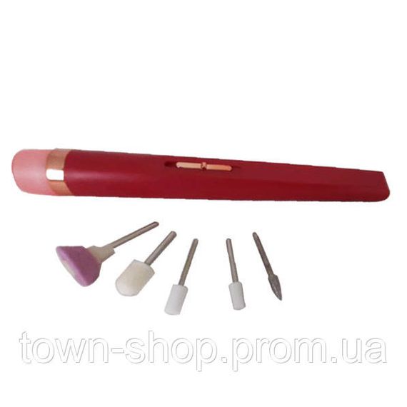 Фрезер для маникюра и педикюра Flawless Salon Nails, машинка для снятия маникюра. Цвет: красный | Зображення 2