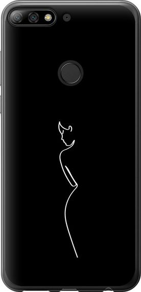 Чехол на Huawei Honor 7C Pro Силуэт1 "4590u-2070-17620"