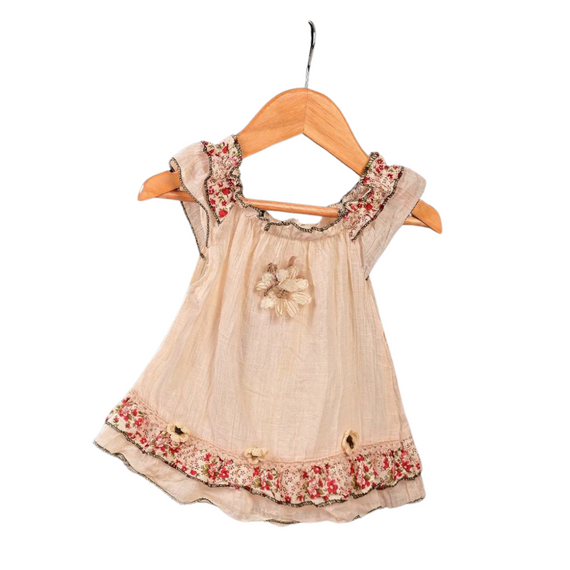 Костюм дитячий для дівчинки з льону Жатка. 32, 34, 36 | Зображення 2