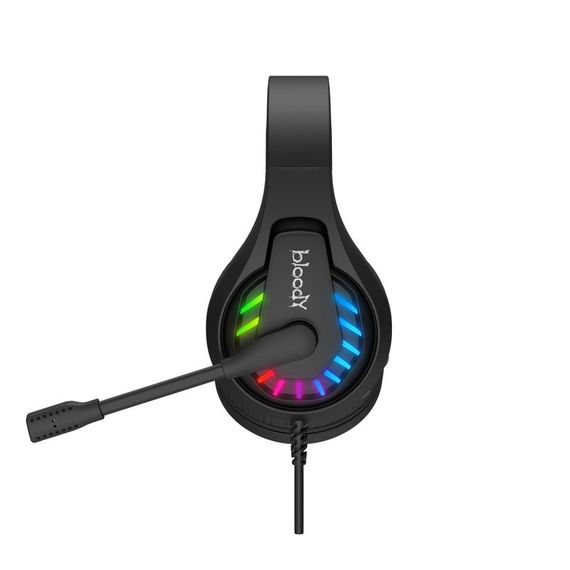 Гарнітура ігрова Bloody G230 з LED підсвічуванням, чорний колір, USB | Зображення 8
