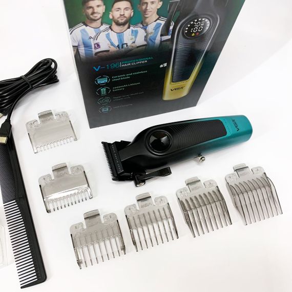 Акумуляторна машинка для стрижки VGR V-196 GREEN | Зображення 6