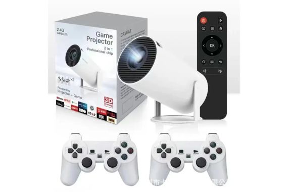 Проектор з іграми та джойстиками Android 11+карта microSD 64gb (M300 MAX/HY300) | Зображення 3