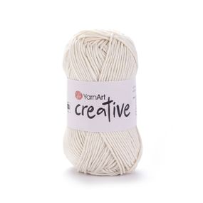 YarnArt CREATIVE Креатив No 222 молочний Пряжа бавовна, нитки для в'язання