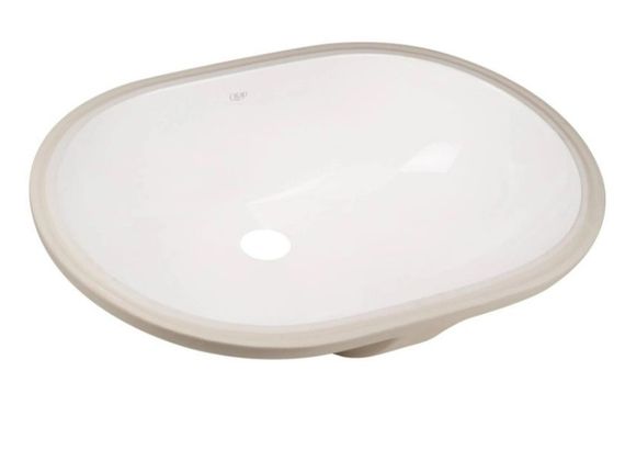 Комплект Qtap Stork: Раковина врізна овальна 570x390x210 мм White + Донний клапан PU02O (QT15116030WN47294) | Зображення 4