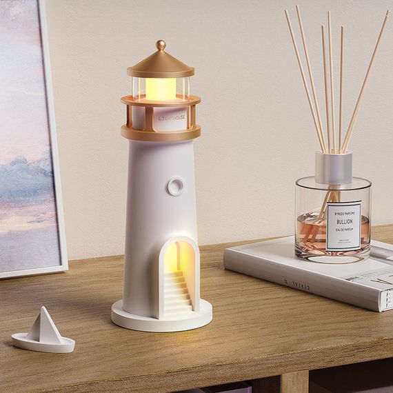 Проектор-нічник A08 Lighthouse 2in1 + Bluetooth колонка White | Зображення 3