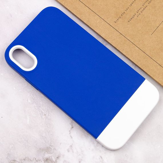 Чохол TPU+PC Bichromatic для Apple iPhone XR (6.1") Navy Blue / White | Зображення 3