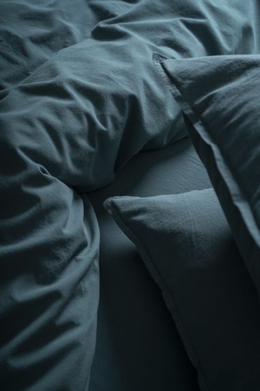 Комплект постільної білизни SoundSleep Stonewash Adriatic Dark Green сімейний зелений (92846944) | Зображення 3