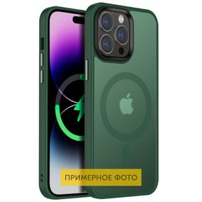 TPU+PC чохол Metal Buttons with MagSafe Colorful для Apple iPhone 16 Pro (6.3")