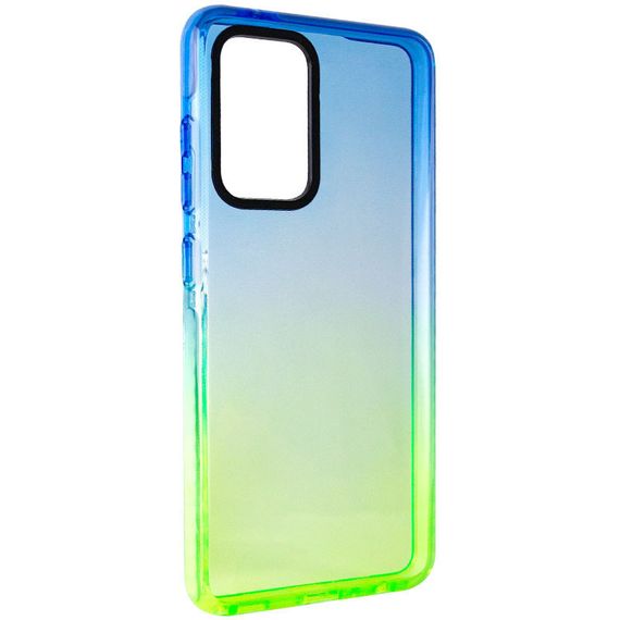 Чохол TPU+PC Sunny Gradient для Samsung Galaxy A52 4G / A52 5G / A52s, Синій / Салатовий | Зображення 1