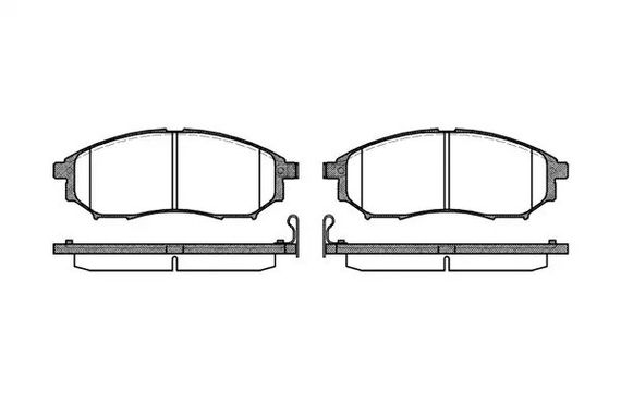 Гальмівні колодки передні qx50/q70/q60/navara/qashqai/murano/pathfinder/koleos 01, WOKING (P952314) | Зображення 6