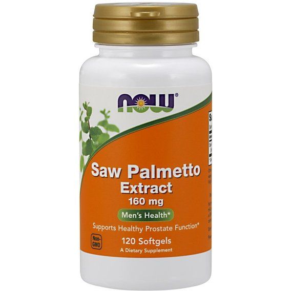 Екстракти ягід сереноа NOW Foods Saw Palmetto Extract 160 mg 120 Softgels