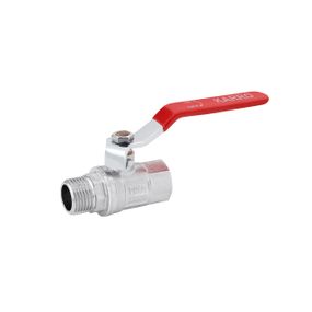 Кран кульовий Karro "Standart+" 1/2" ВЗ PN40 ручка, нікельований
