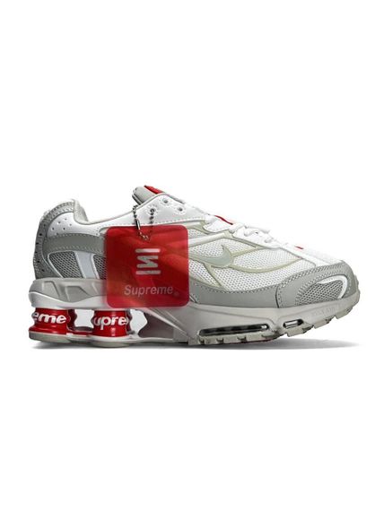 Кросівки Supreme Shox Ride 2 SP Grey White Red (топ якість) 45 28 | Зображення 2