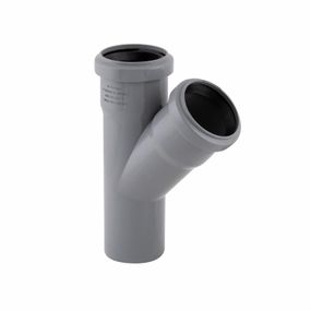 Трійник PPR каналізаційний TA Sewage 50, 45° TASTRPP4550