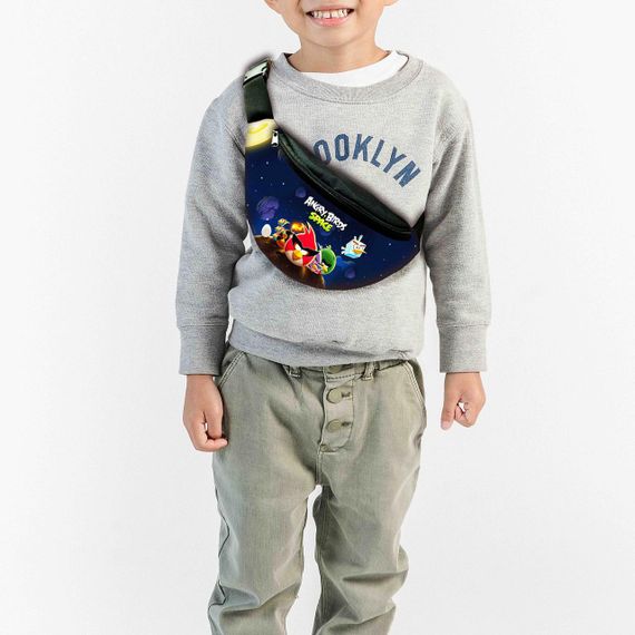 Набор детский Энгри Бердс рюкзак 36х27см сумка-бананка,кружка с принтом для мальчика (01640) | Зображення 2