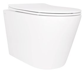 Унітаз підвісний Qtap Scorpio Ultra Quiet, з сидінням Slim Duroplast/ Soft-close/ Quick relase QT14332380ASW