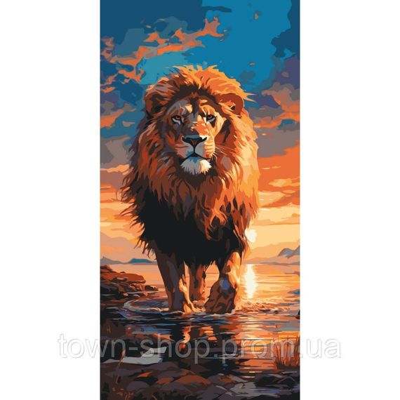 Картина по номерам "Царь зверей" 11544-AC 40x80 см