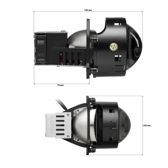 Комплект світлодіодних лінз Kamiso (Aozoom) ALPD-05 Bi-LED 47/55W | Зображення 5