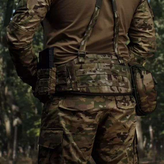 Плечові ремені для тактичного поясу РПС Мультикам, Ukrarmor MOLLE, лямки плечові до розвантажувального поясу, плечові ремені ЗСУ | Зображення 5