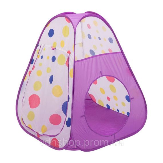 Намет дитячий 3 в 1 70×70×90 см ігровий намет з тунелем і басейном Фіолетовий HP-S-4NDV | Зображення 7