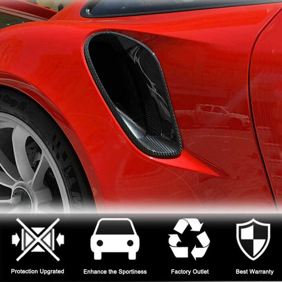 Карбоновые накладки на задние крылья (для Turbo S 2014-2016) для Porsche 911 | Зображення 2