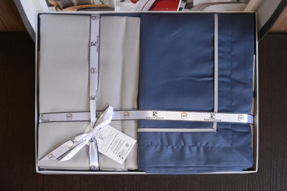 Постельное белье First Choice Deluxe Satin DARK 200 х 220 см Serenity Denim-Grey | Зображення 3